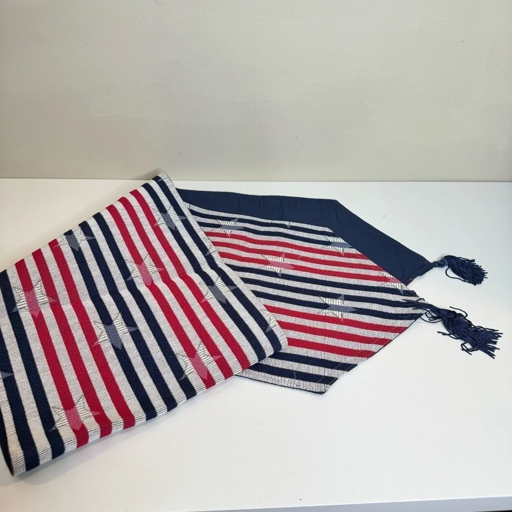 Red White & Blue-Patriotic-Table Runner